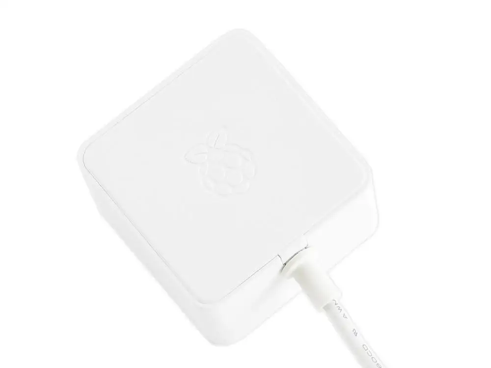 Официальный источник питания Raspberry Pi для 4 USB Type C стандарт США белый/черный цвет