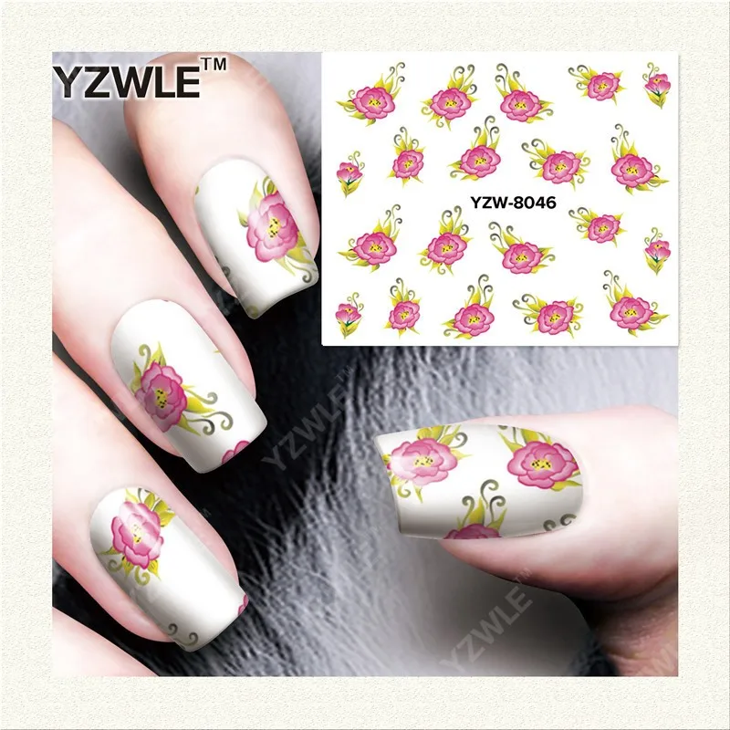 49 Sheets DIY Decals Nails Art Water Transfer Printing Stickers Accessories For Nails Salon YZW8001-8049