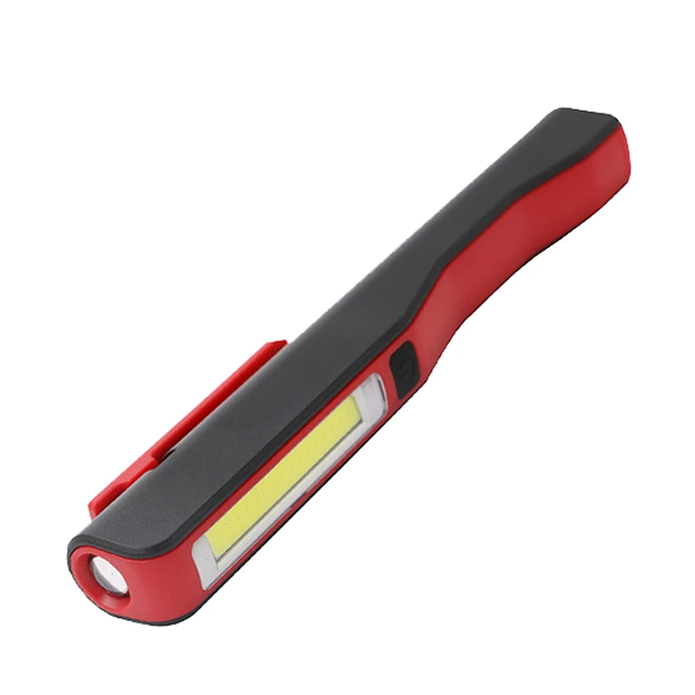 Автомобильный портативный легкий COB светодиодный USB Перезаряжаемый Магнитный контрольный карманный фонарик в форме ручки инструмент для