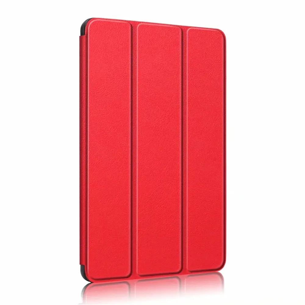 Красный Чехол для планшета для нового iPad 10,2 чехол для iPad 7-го поколения мягкая задняя крышка из ТПУ с держателем карандаша funda Capa+ защитная пленка - Цвет: Красный