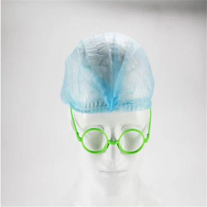 10PCS Non-woven Disposable Shower Caps Pleated Anti Dust Hat Women Men Bath Caps for Spa Hair Salon Beauty Accessories Hot Sale