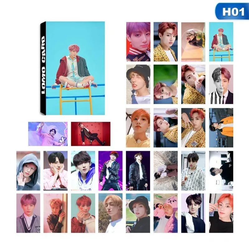 30 шт./компл. Kpop Bangtan мальчики любят себя ответ альбом прозрачные фото карты ПВХ самодельные Lomo карты фотокарты