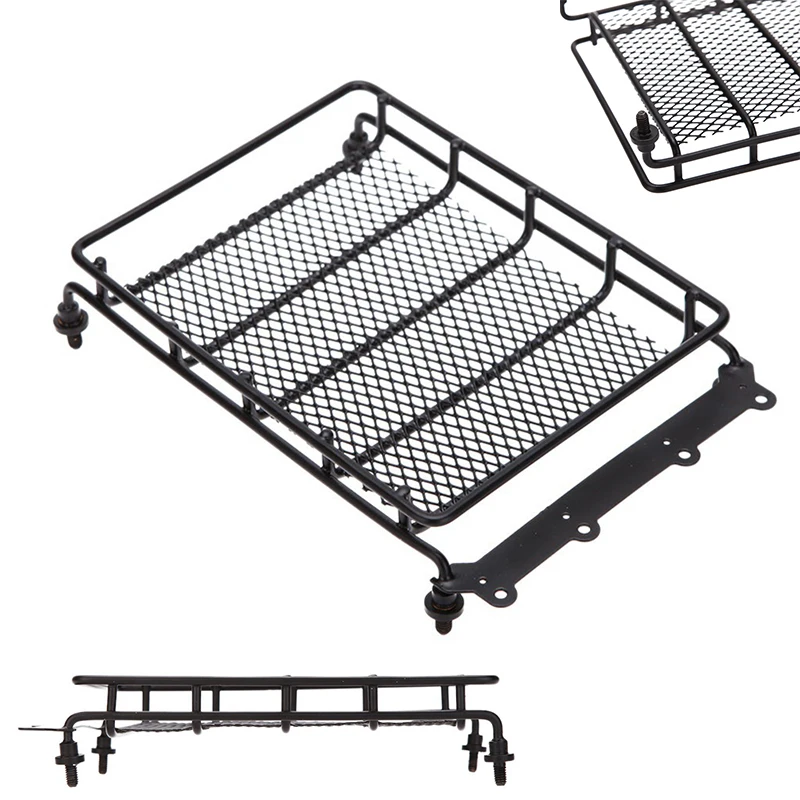 

1* Roof luggage rack Fit for 1:10 HSP RC model Cars Black Metal Universal Roof rack 15*10.5*3.5cm Outer car parts