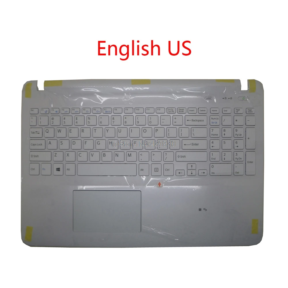 Ноутбук Palmrest с клавиатурой США для SONY VAIO SVF152 серии 3PHKDPHN040 MP 12Q23US 9201 белый на