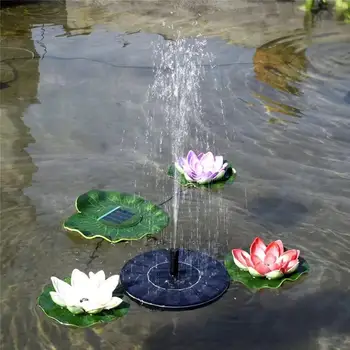 

16CM Round Solar Water Fountain Garden Pool Pond Decoration Solar Panel Powered Waterscape Circular Water Fountain Decoration