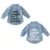 Pudcoco US Stock Toddler Kid Baby Girl Осенняя одежда Джинсовая Рубашка С Длинным Рукавом Блузка Пальто Рубашка Куртка Письмо Печати 2-7лет