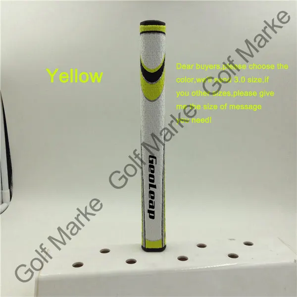 3.0white yellow Суперстройный 1,0/2,0/3,0/5,0 рукоятка клюшки для гольфа, захваты ультра светильник рукоятки для клюшек 8 расцветок - Цвет: 3.0white yellow