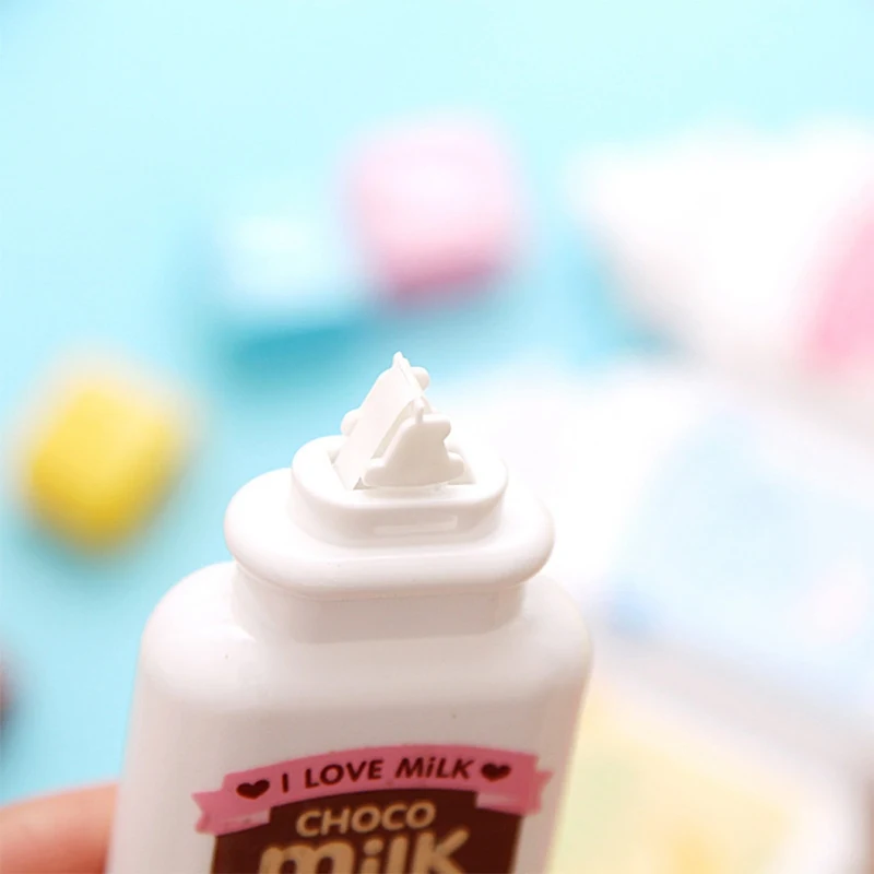 Creative Milk Bottle Correction Tape Corrective Fluid School& Office Supply Student stationery Kids Gift