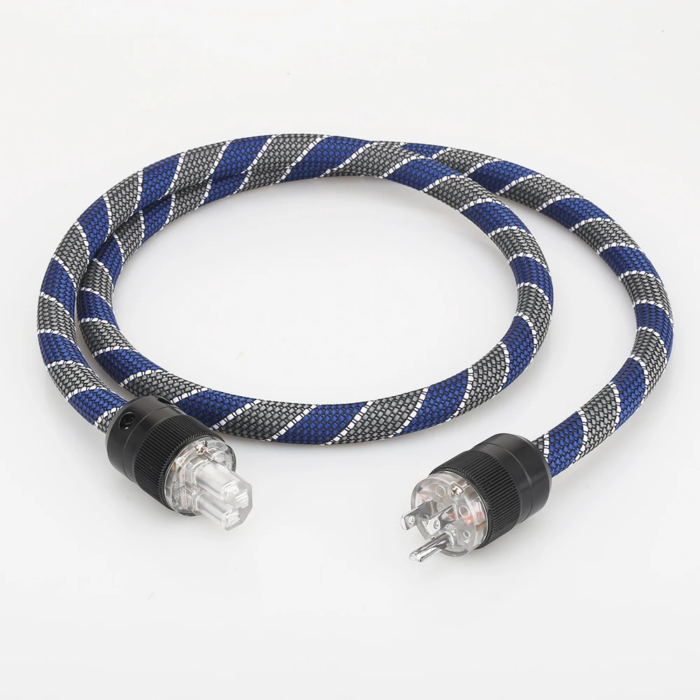 Audiocrast P101 DW34 HI End US AC Power Cable 3 Prong US Plug Power Cord Audio Grade HIFI Power Cable CD Tube amplifer headphone