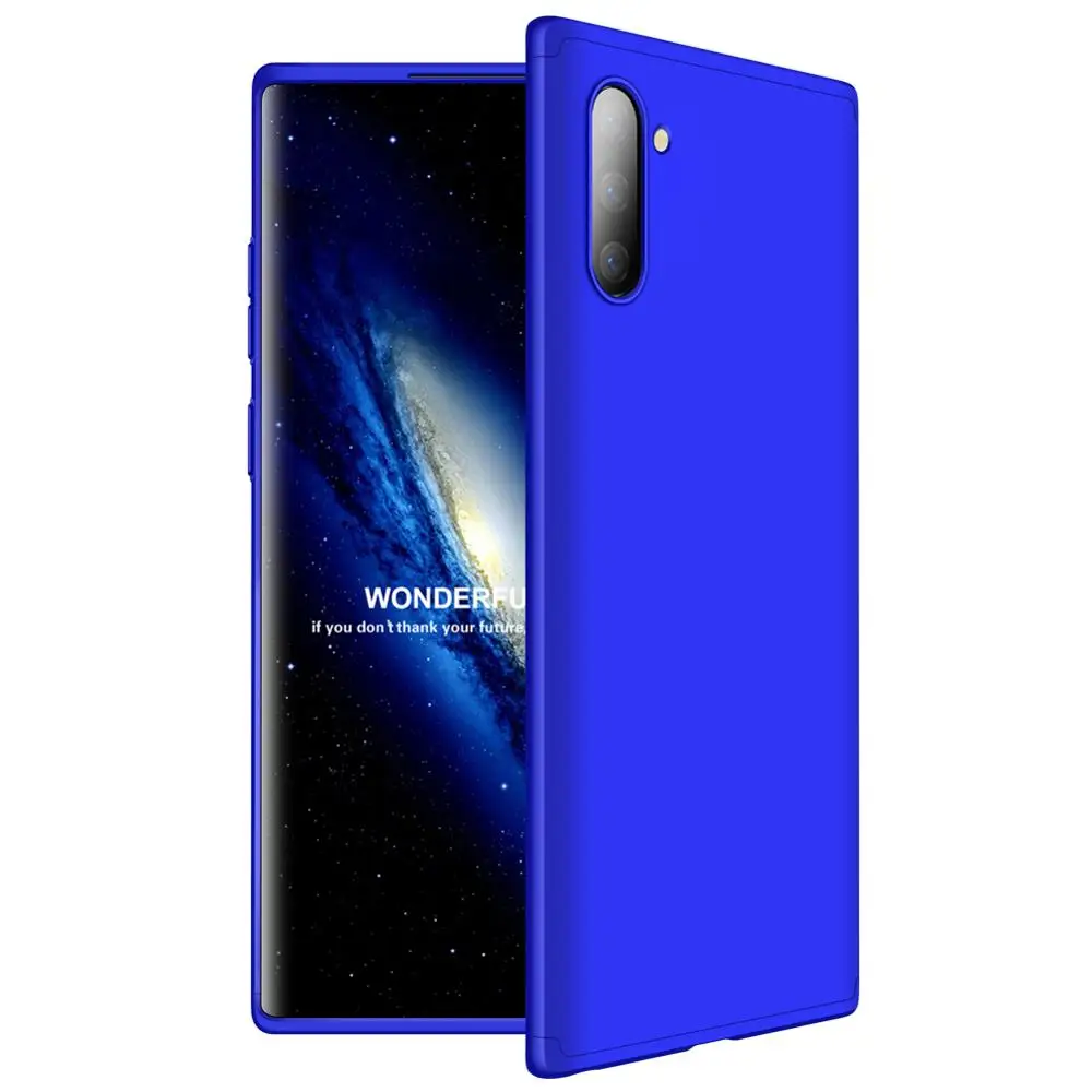 Для samsung Galaxy S6 S7 S8 S9 S10 Edge Plus чехол Роскошный 360 градусов, ПК Матовый для A6 A7 A8 A9 A9s Plus Pro чехол для телефона - Цвет: Blue