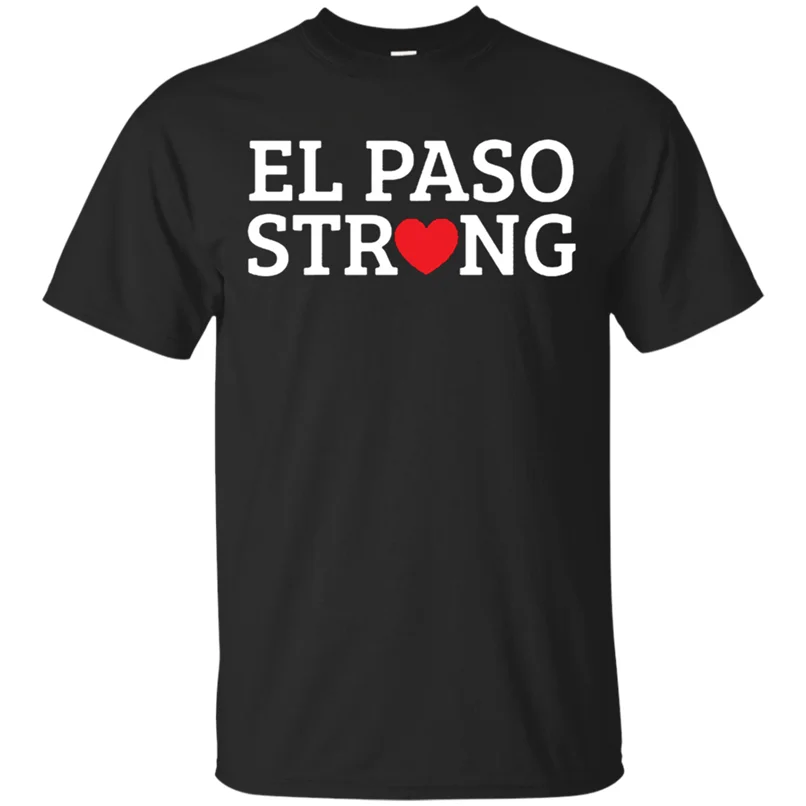 El Paso Texas Strong I Love футболка с коротким рукавом черная для мужчин и женщин