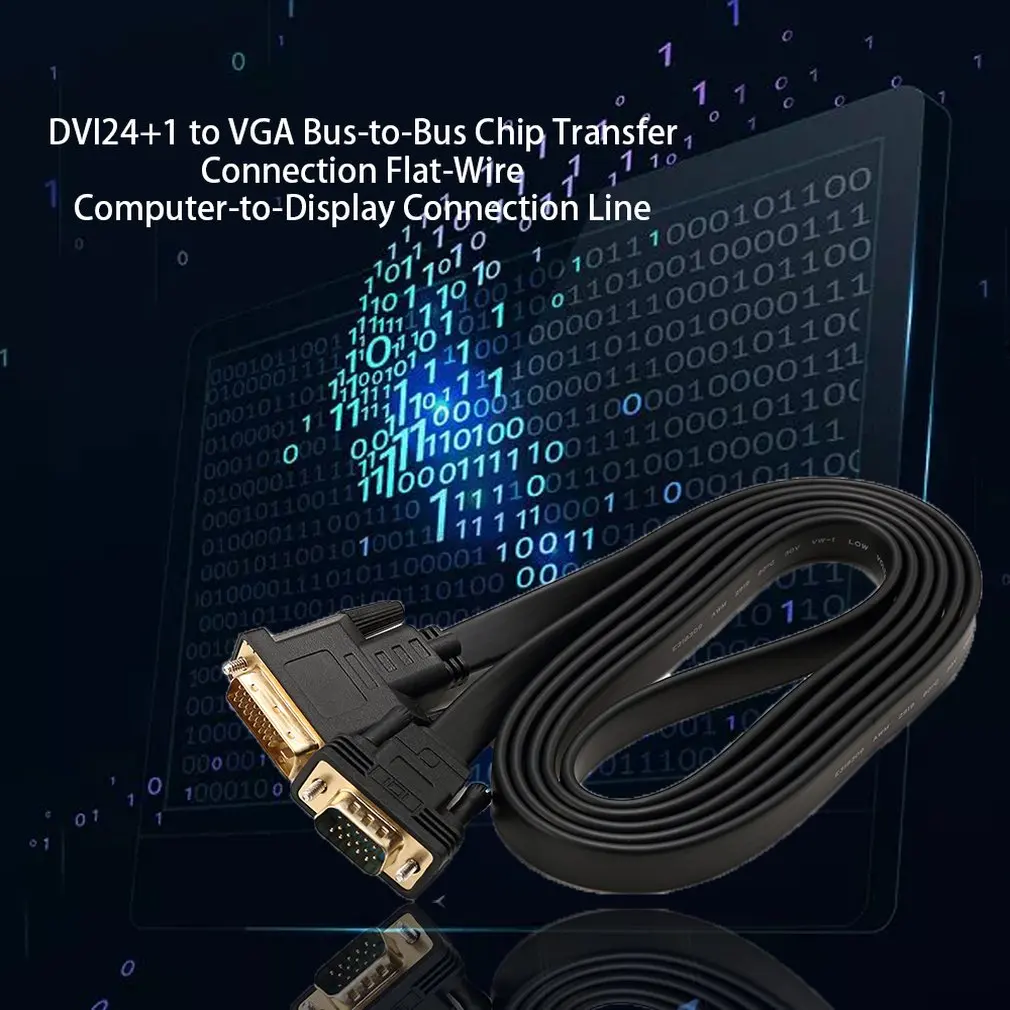 DVI 24+ 1 папа к VGA папа адаптер видео кабель конвертер 24+ 1 25Pin DVI-D к VGA 1080P для проектора ТВ для ПК
