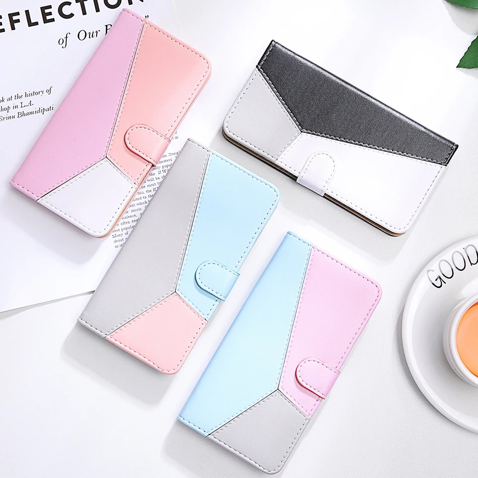 

Three Colors Flip Cover For Samsung Galaxy Note 10 Pro S10 Plus S10e S7 Edge S8 S9 A7 2019 A6 2018 J6 J4 Plus A10 E S Case A20