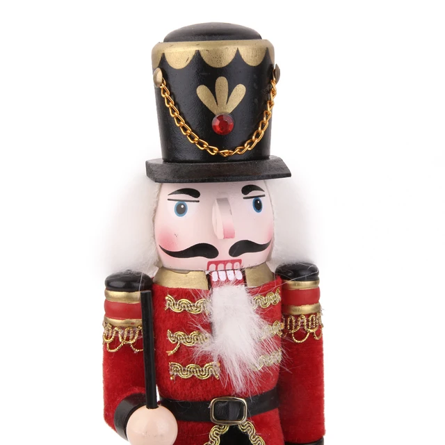 2pcs Traditional Wooden Soldier Nutcracker, Christmas Decor Collectible, Festive Holiday Ornaments, Xmas Gift, 30CM Height 6