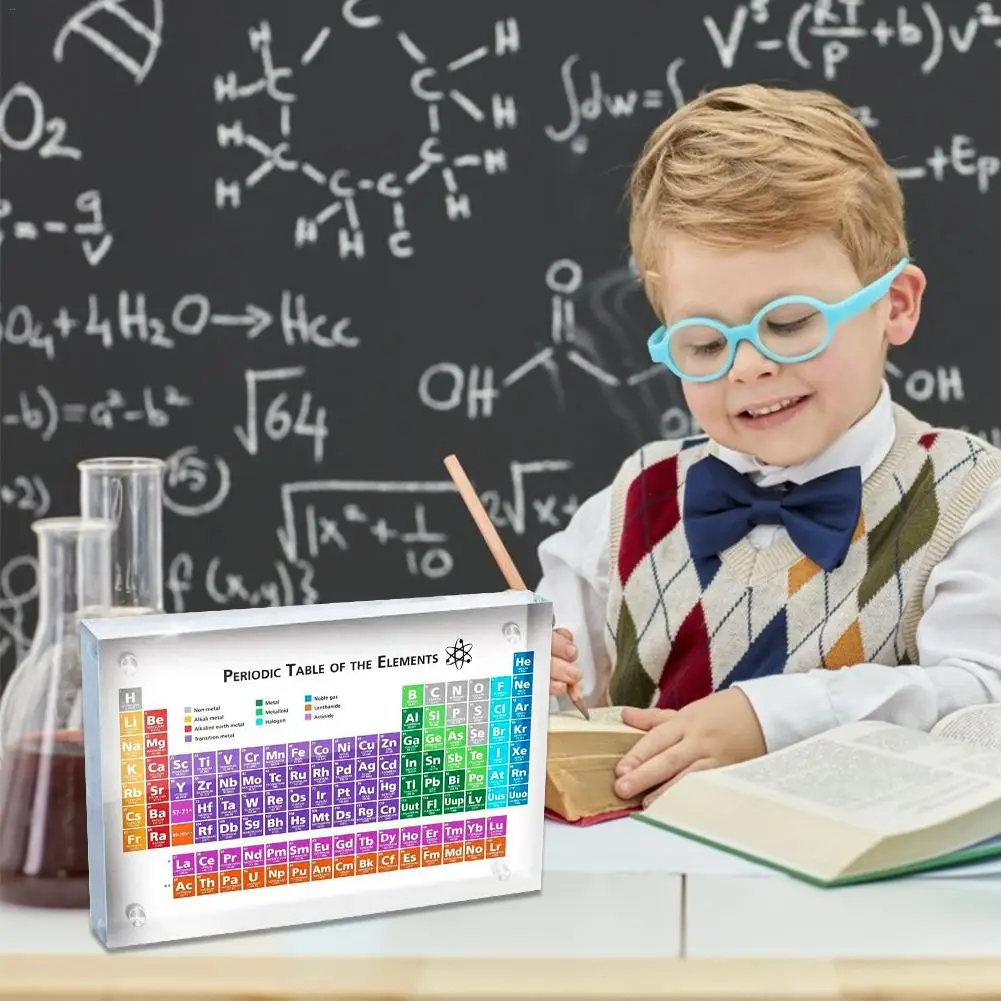  Acrylic Periodic Table Display Kids Teaching School Day Teacher's Day Birthday Gifts Periodic Table - 4000065243179