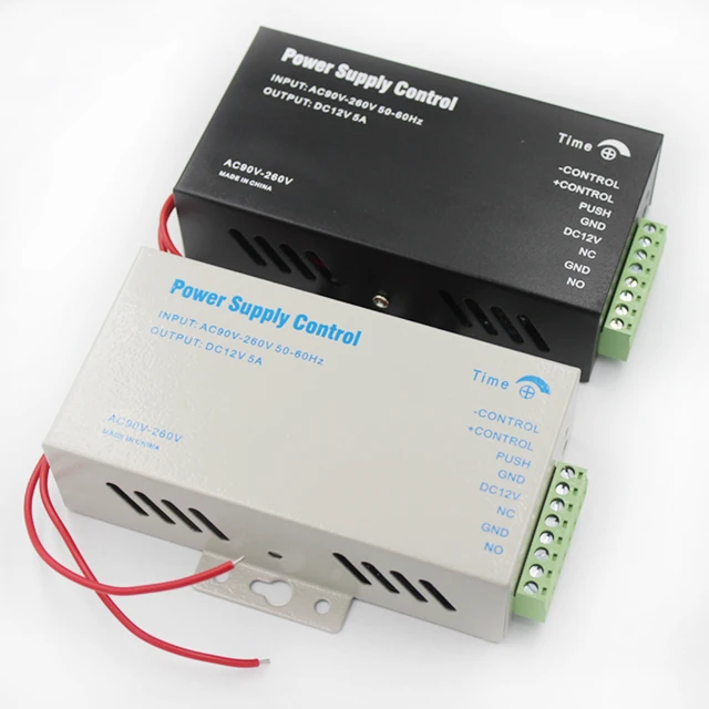 DC12V 5A kontrola mocy dostępu transformator drzwi Adapter Covertor AC 90 ~ 260V dla RFID kontrola dostępu za pomocą odcisków palców 2