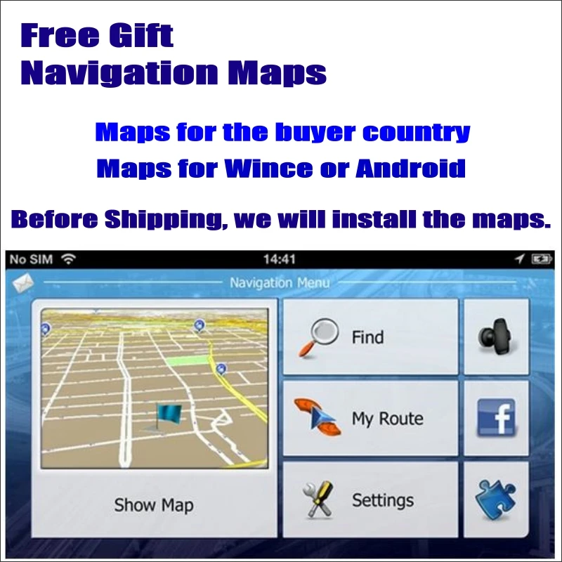 Навигационные карты с GPS навигацией для Европы Северной Америки средней и