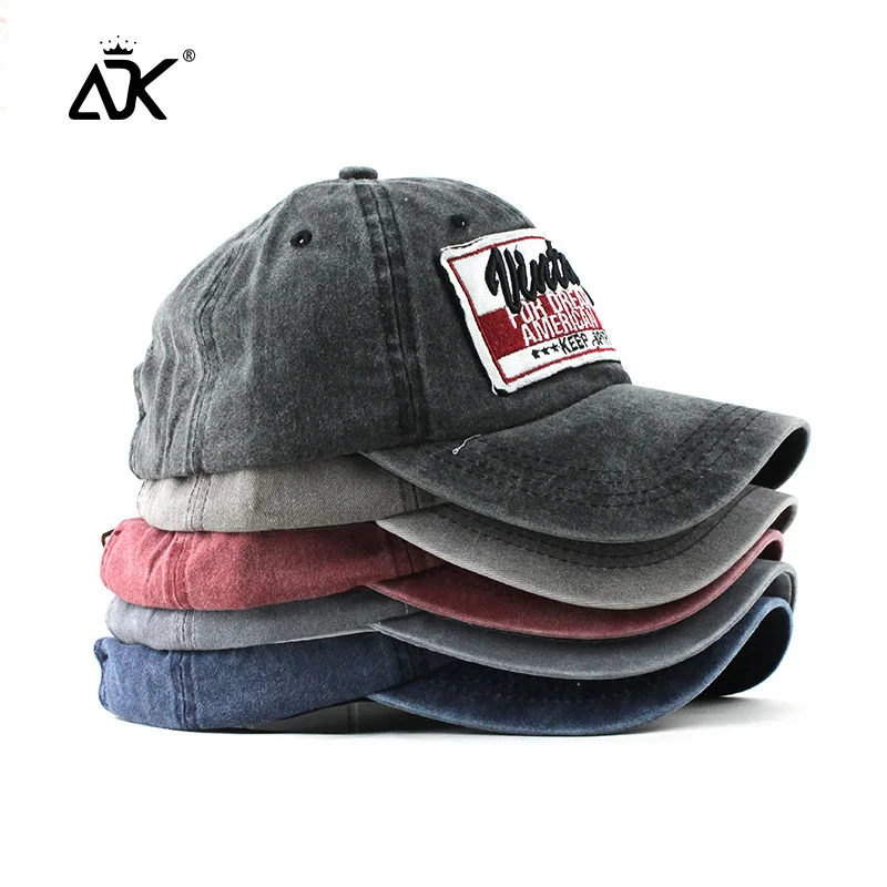 Летние шапки бейсболки дышащие прочные Casquette США наклейки хип хоп ретро