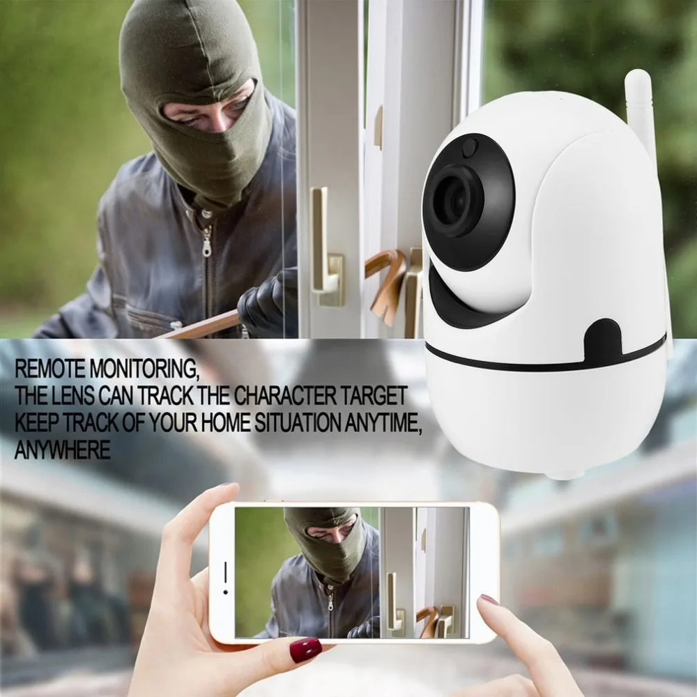Облачное хранилище Беспроводной IP WiFi камера 1080P тело вращающийся Авто отслеживание домашний монитор наблюдения WiFi монитор