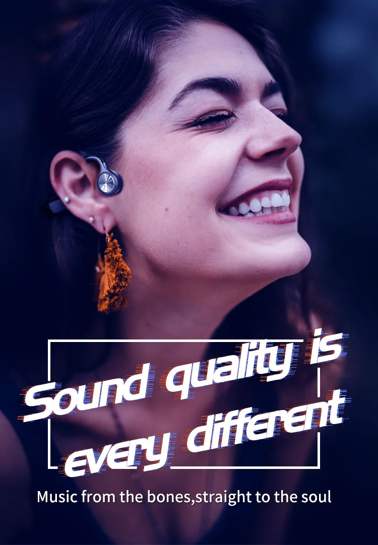 Беспроводные наушники Bluetooth 5,0, костная проводимость, наушники для спорта на открытом воздухе, гарнитура с микрофоном, гарнитура