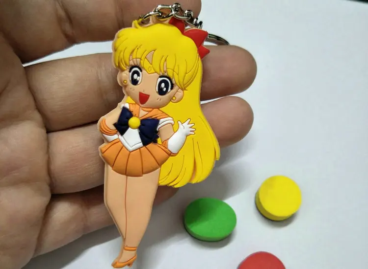 Japanese-style Cartoon Series Snoopy Double-Sided PVC Soft Silcone Cute Cartoon Puppy Double-Sided Keychain