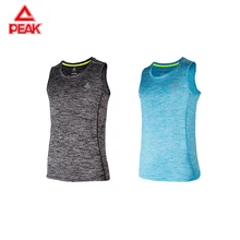 PEAK Summer GYM Sport Tank Tops Bodybuilding Vest Running Vest For Man Fitness Muscle Sleeveless Sport T-shirts Cotton