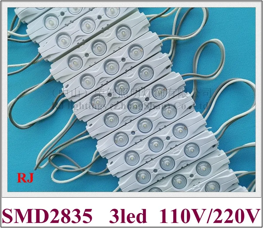 AC 110V / 220V input injection LED module light for sign letter 100mm(L)*20mm(W)*7mm(H) SMD 2835 3 2W high bright IP65 | Освещение
