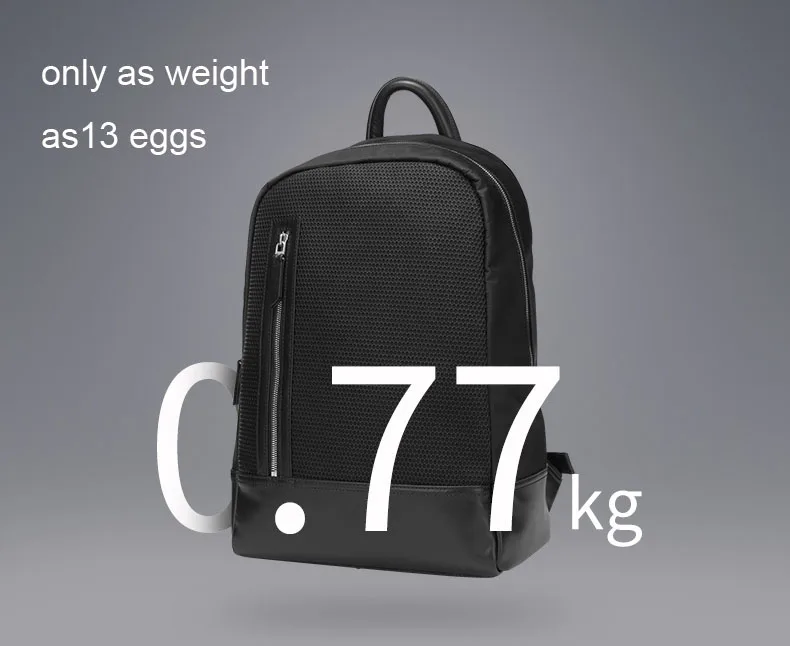 BVP мужской рюкзак из натуральной кожи от известного бренда, легкий мужской рюкзак для ноутбука 14 дюймов, Мужской Водонепроницаемый Школьный рюкзак, сумка 50
