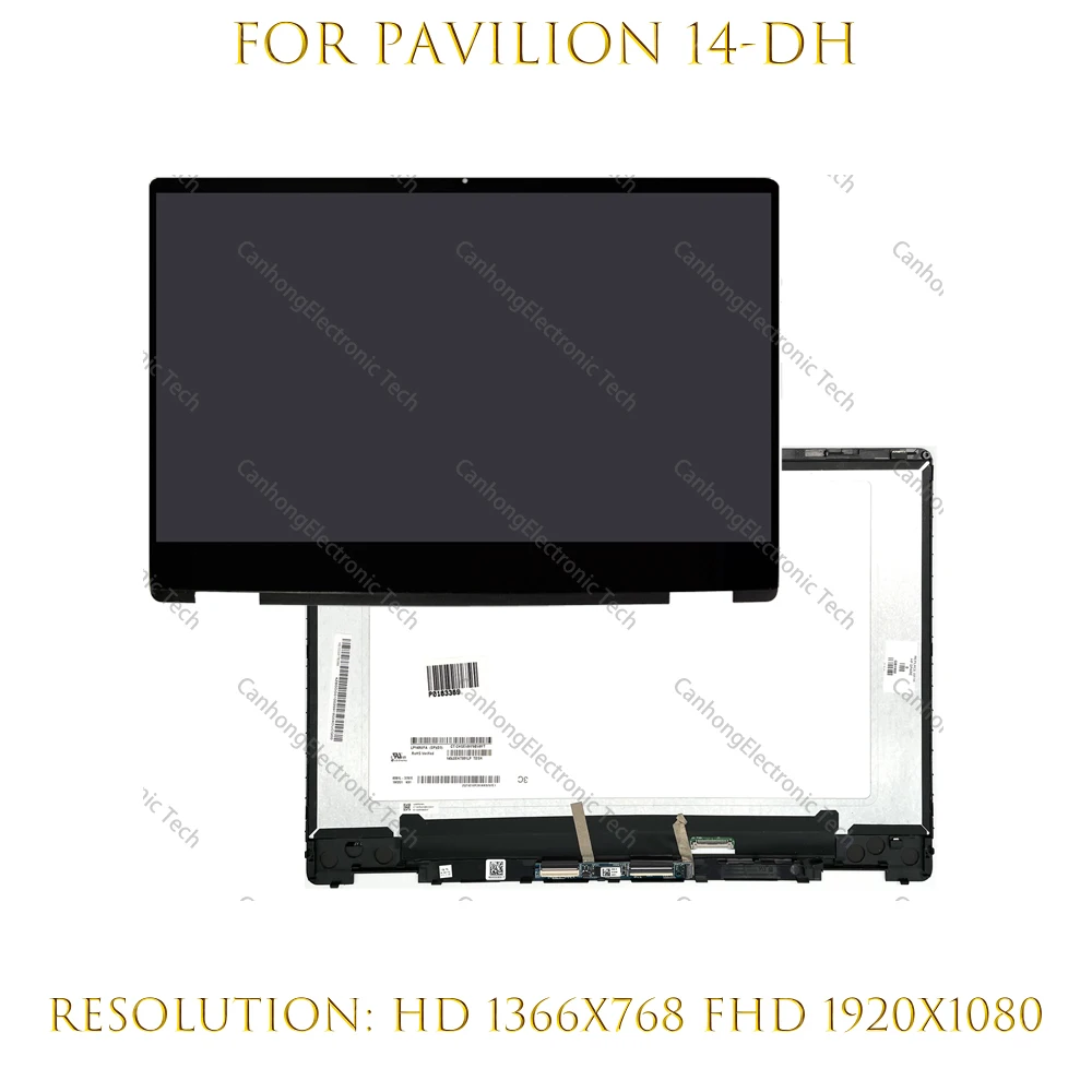 Для HP Pavilion 14-DH 14-dh0043ur 14-dh0045ur 14-dh0007ca 14-dh0008ca 14-дюймовый сенсорный ЖК-экран с
