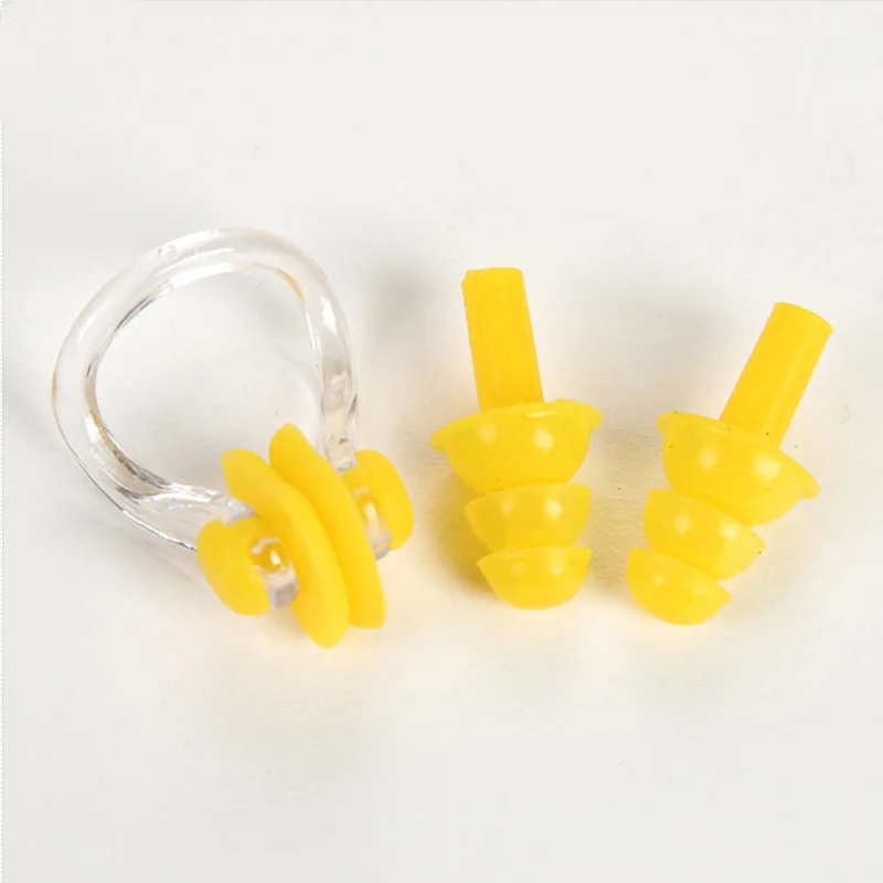 Silicone-Swimming-Ear-Plugs-Earplugs-Swim-Nose