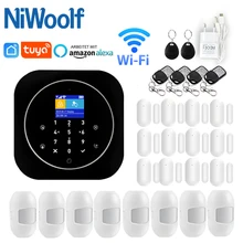 Système d'alarme domestique, Wi-Fi, GSM, détecteurs 433 MHz, interphone, contrôle à distance avec application iOS/Android, Tuya, composition automatique, clavier tactile