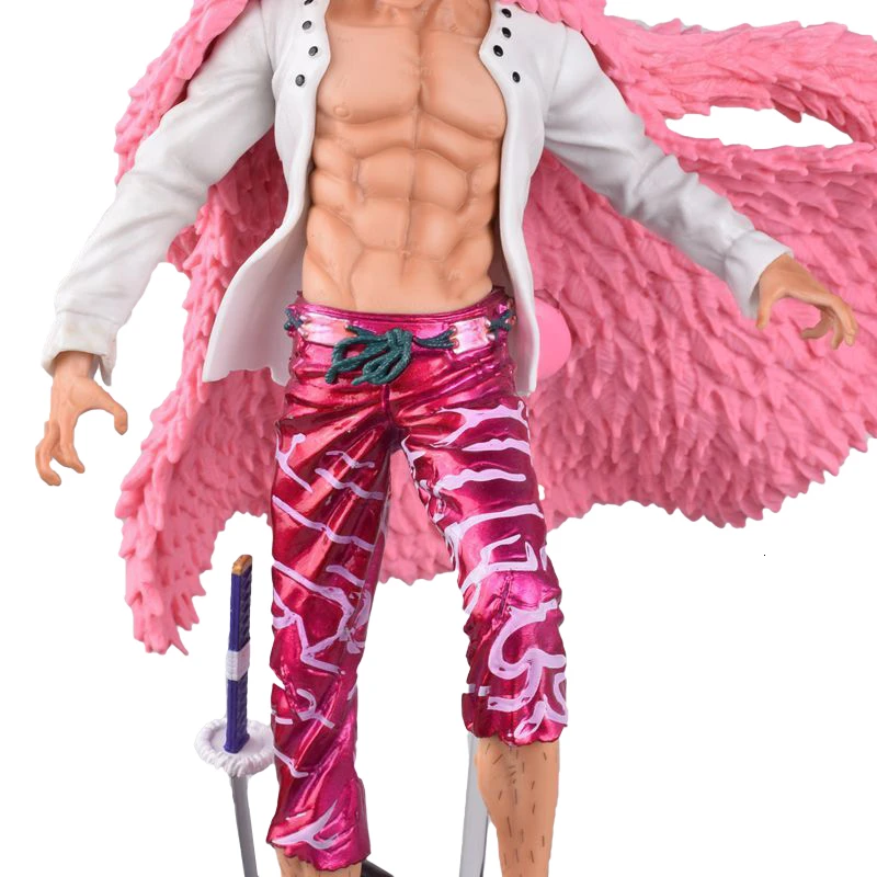 Одна деталь фигурка GK Donquixote Doflamingo ПВХ 37 см кукла модель статуя Коллекция игрушек аниме изысканное качество рабочего стола Figma