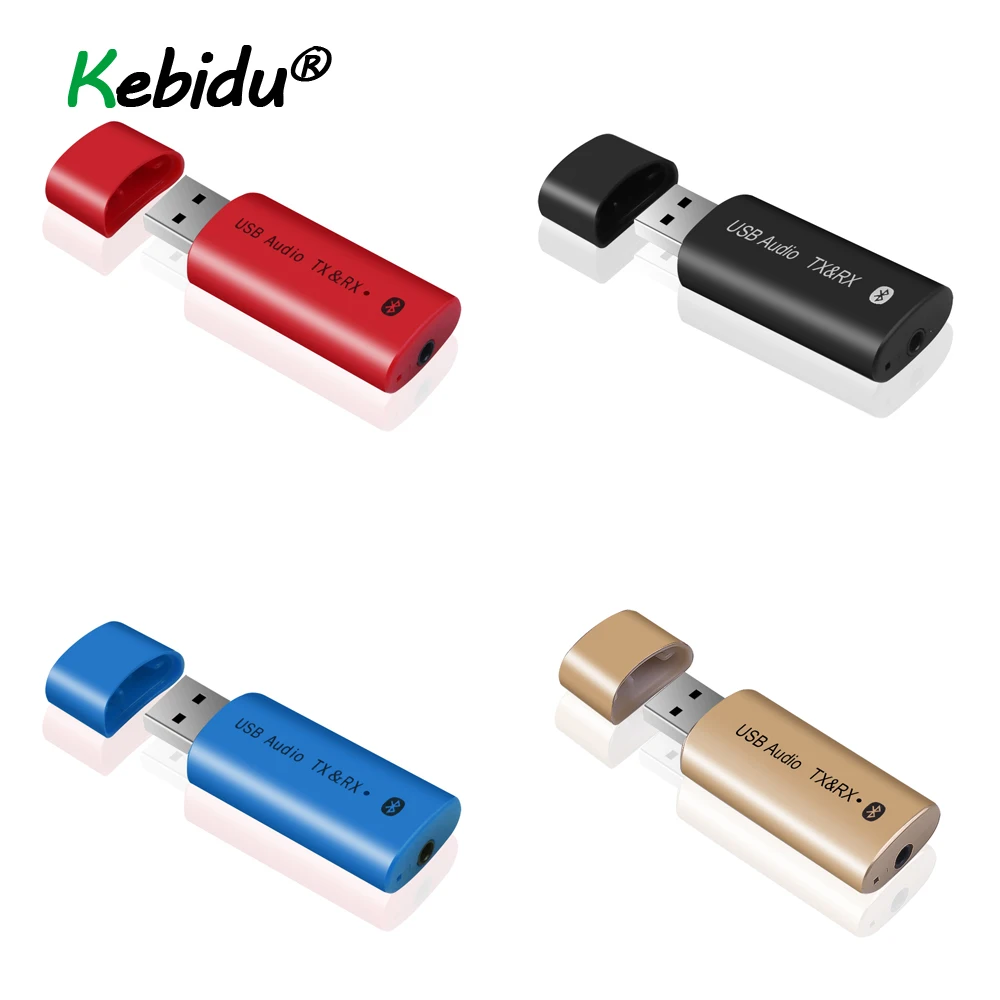 USB адаптер беспроводной Bluetooth аудио приемник передатчик мини стерео 5 0 AUX RCA 3 мм