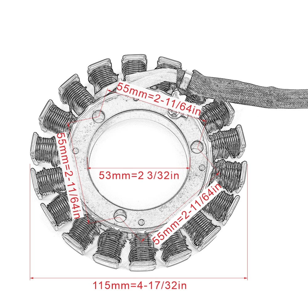 JAER статор мотоцикла катушки для Suzuki LTA500X KingQuad 500 2009- LTA500 LTA500X KingQuad 500AXi LTA450X King Quad 2007-2010