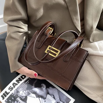 

Autumn Winter Retro Bag Crocodile Pattern Small Square Bag 2020 Internet Hot New Fashionable Korean Female Shoulder Bags Women