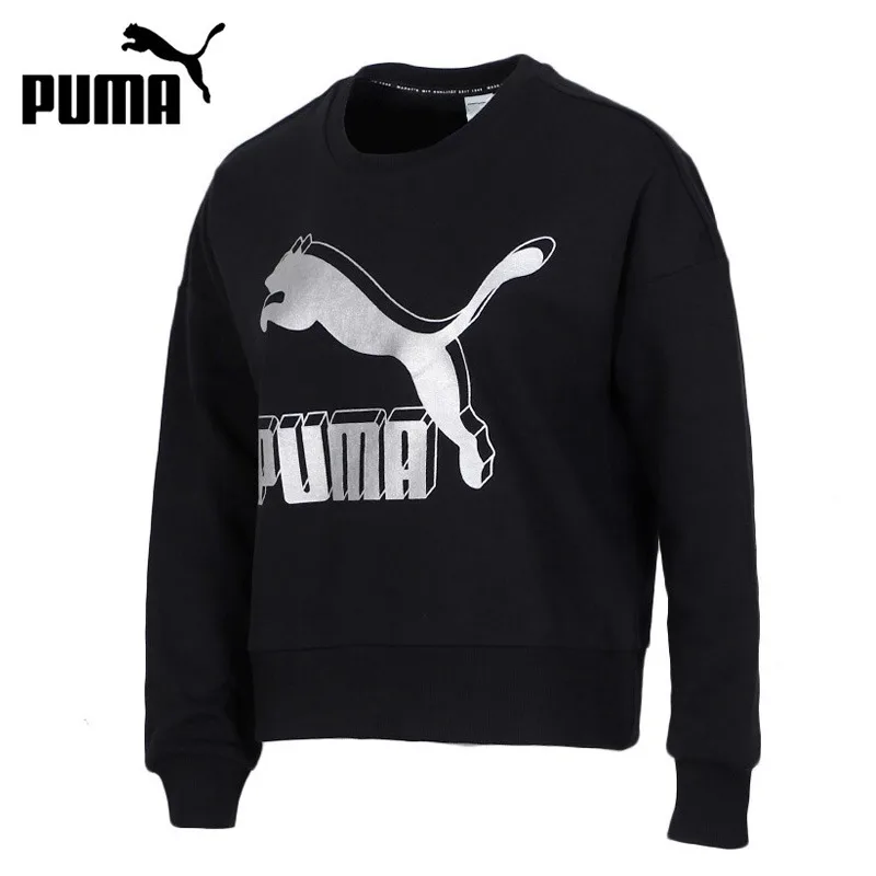 

Original New Arrival PUMA ESS+ Metallic Crew Sweat Women's Pullover Jerseys Sportswear