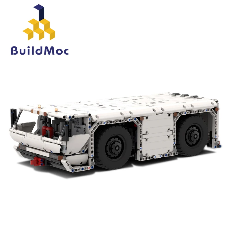 

Buildmoc Airport Special Vehicle Bus Tractor Trailer brick Toy Car For Kid Gifts Friends Building Blocks Santa Claus
