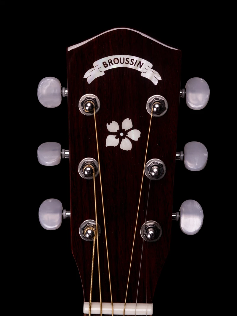 34 дюймов твердой древесины ели для путешествий акустической гитары, акустическая электрогитар