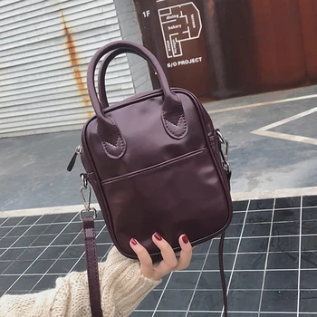 

New Fashion Retro Women Handbags Pu Leather Solid Bag Crossbody Bag For Women Zipper Shoulder Messenger Bags Bolsa Shopping Bag