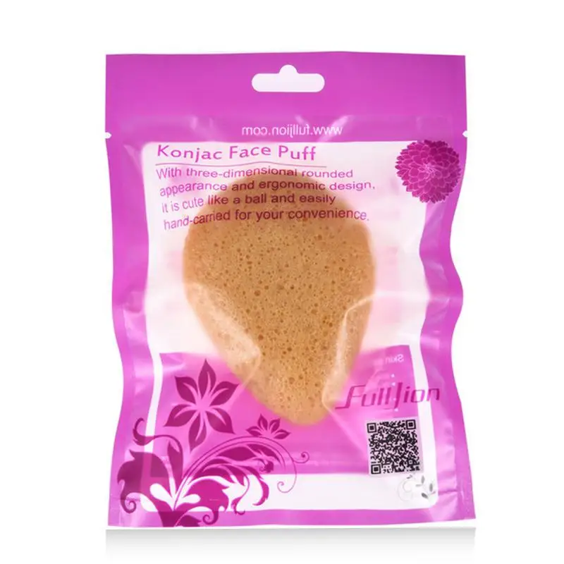 Yiwa Natural Konjac Facial Puff Face Cleaning Wash Sponge Exfoliator Cleaning Sponge Puff Facial Cleanser Tool