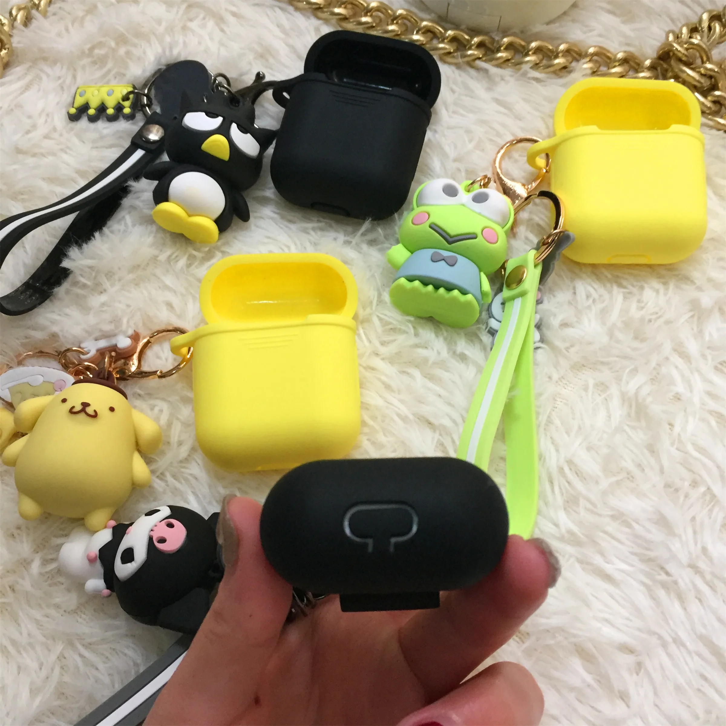 Милый мультфильм для Airpods чехол hello kitty Мелодия телефона наушники Мягкая