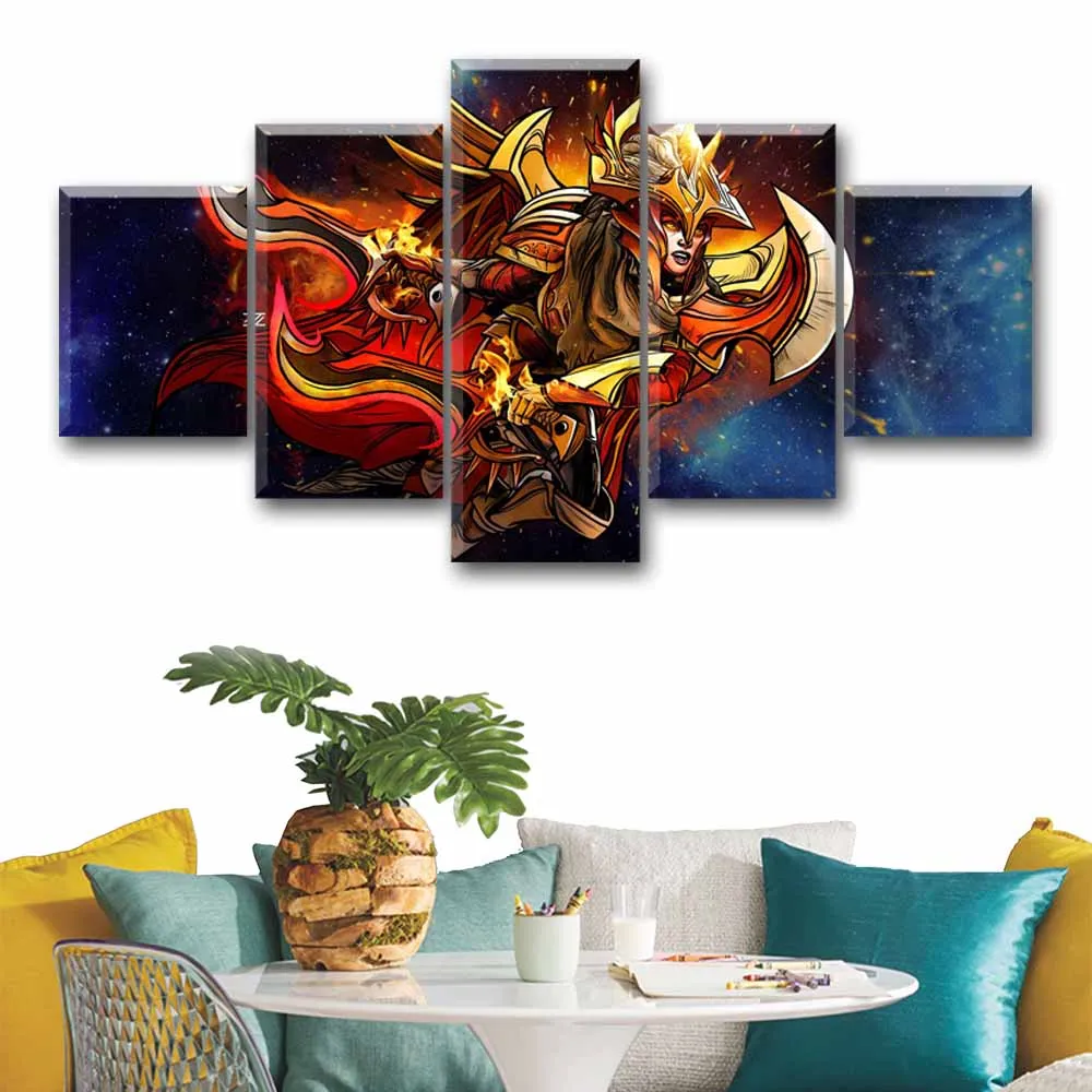  5 Pieces Canvas Painting DOTA 2 Invoker Home Decor For Living Room Printed Wall Art Game Poster Mod