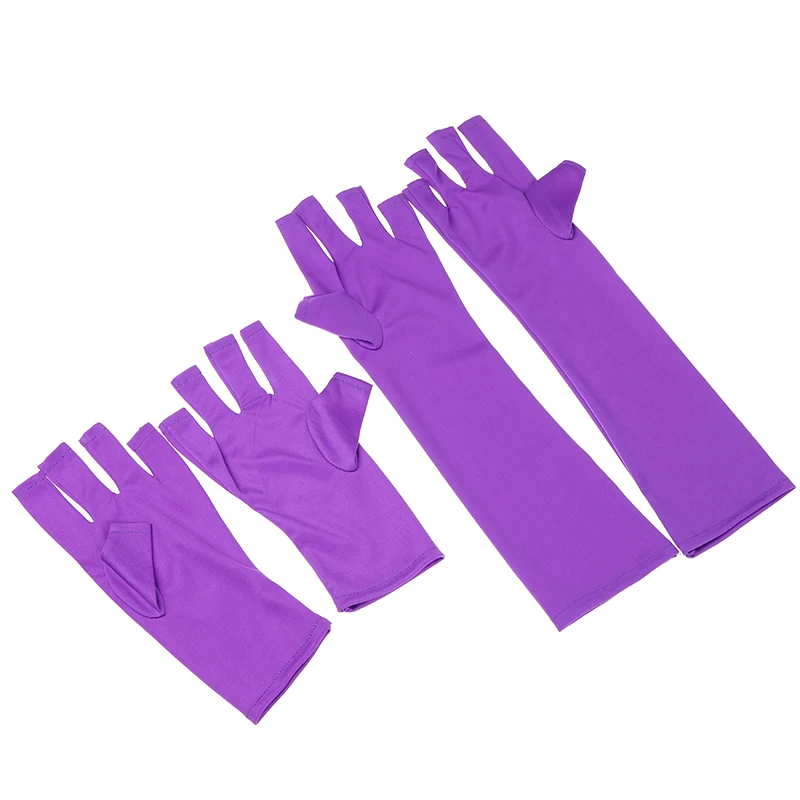 1 пара, полезные перчатки с защитой от ультрафиолета, длинные перчатки, УФ-светильник/лампа для защиты от излучения, для маникюра, для ногтей, художественная перчатка, сушилка, инструменты для маникюра