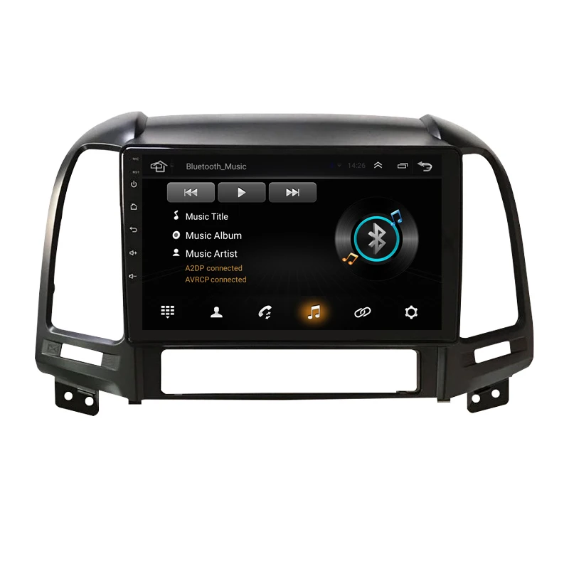 " 2.5D ips Android 8,1 автомобильный DVD мультимедийный плеер gps для hyundai Santa Fe 2006 07 08 09 10-2013 аудио DSP 32EQ Радио Навигация