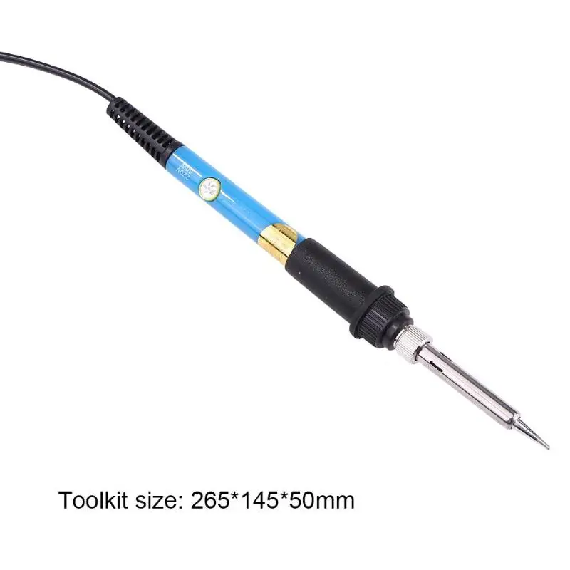 60 Вт Электрический паяльник сварочный набор мультиметр оснащен инструментальным набором Eeasy для переноски для сварки оловянной проволоки зачистки плоскогубцы