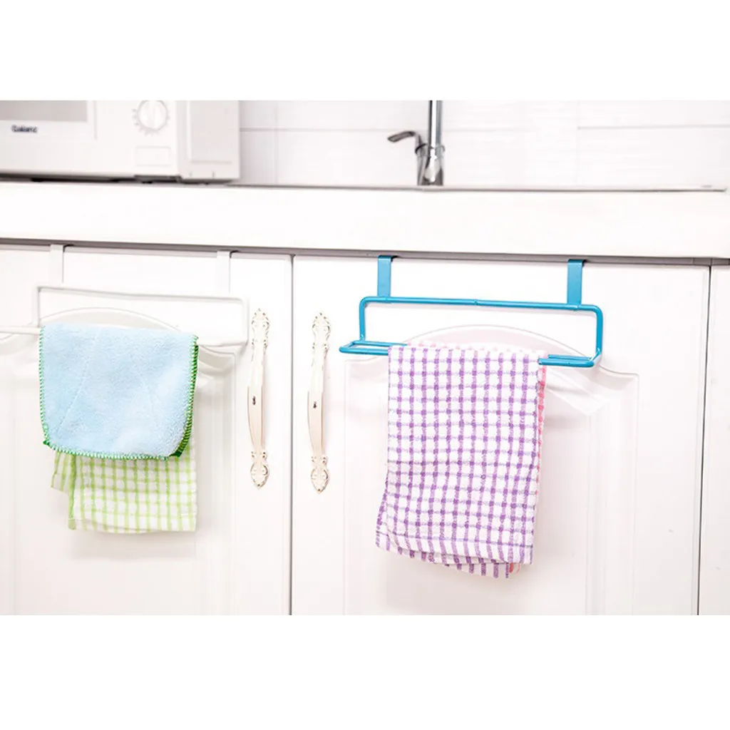 Towel Rack Hanging Holder Cupboard Door Back Trash Rack Storage Garbage Bag Holder Kitchen Cabinets Storage Towel Shelf FC Towel Rack Hanging Holder Cupboard Door Back Trash Rack Storage Garbage Bag Holder Kitchen Cabinets Storage Towel Shelf FC