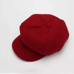 Newsboy Caps Fashion Women Solid Plain Octagonal Hats Female Sunscreen Hats Painter Tour cap Baker Peaked Beret Driving Hat