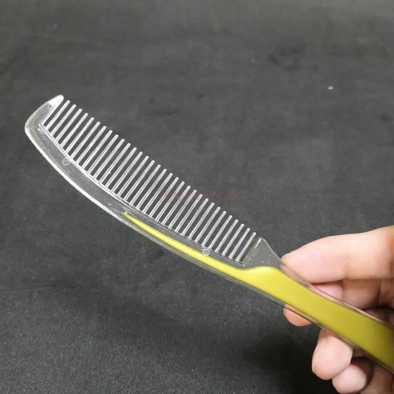 10pcs plastic comb hairdressing Hotel Disposable Combs Long Strip Household Wood Hairbrush Toiletries Plastic Comb Hairdressing 3