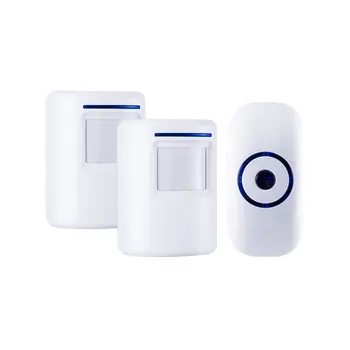 

002 Human Body Infrared Welcome Device Induction Doorbell Wireless Sensor Doorbell Smart Two Drag One Doorbell