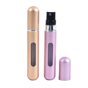 

Mini 5ml/8ml Portable Travel Container Aluminum Refillable Perfume Spray Bottle Empty Cosmetic Containers Perfume Bottle